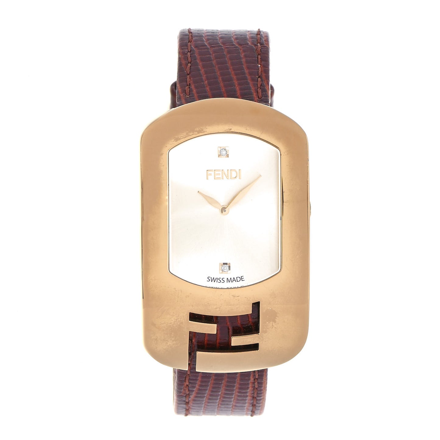Stainless Steel Calfskin Diamond 29mm Chameleon Quartz Watch