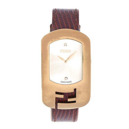 Fendi Stainless Steel Calfskin Diamond 29mm Chameleon Quartz Watch 1 of 4