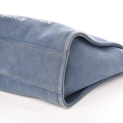 Chanel Canvas Small Deauville Tote Denim Blue 6 of 10