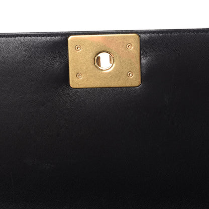 Chanel Lambskin Quilted Medium Boy Flap Black 8 of 13