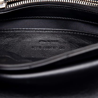 Saint Laurent Calfskin Y Quilted Monogram Small Loulou Chain Satchel Black 10 of 11