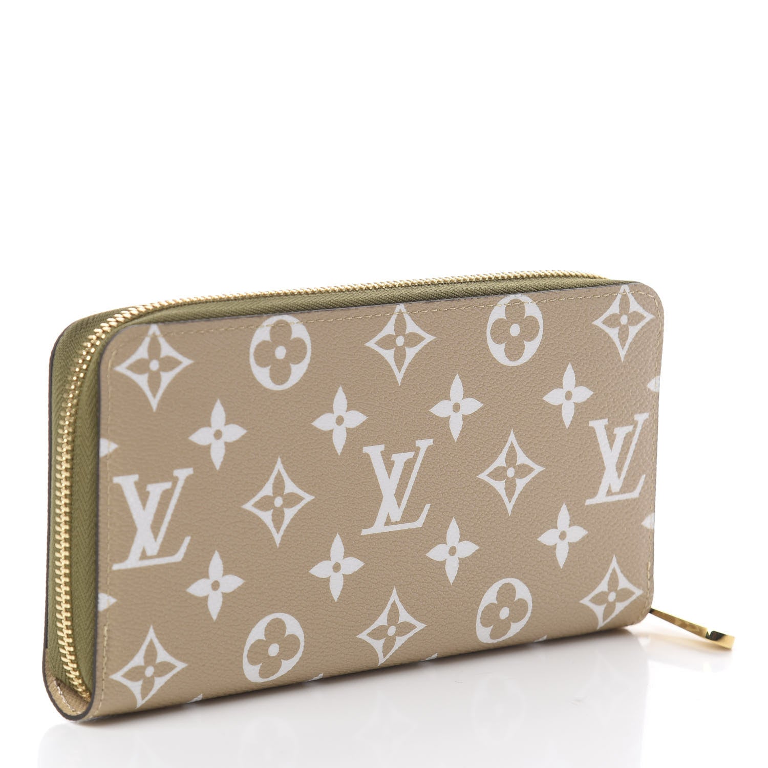 Louis Vuitton Monogram Giant Zippy Wallet Kaki White 2 of 5