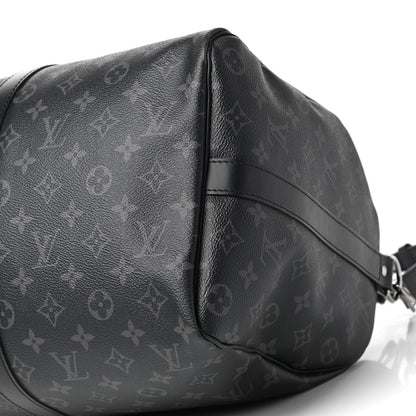 Louis Vuitton Monogram Eclipse Keepall Bandouliere 45 9 of 9