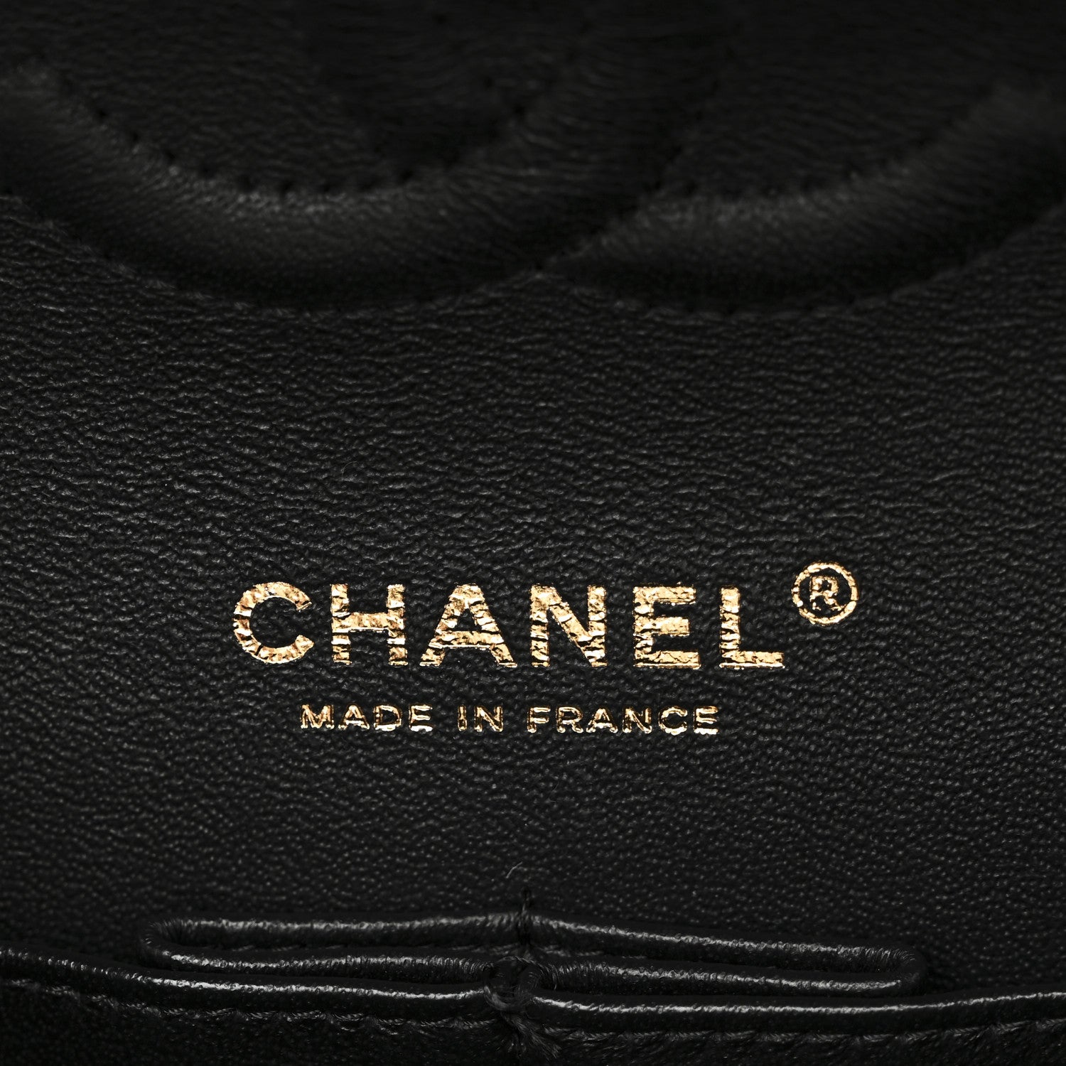 Chanel Lambskin Quilted Studded Medium Double Flap Black 6 of 10