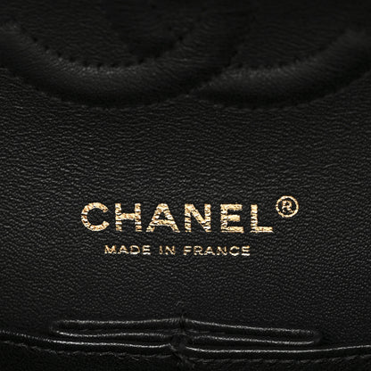 Chanel Lambskin Quilted Studded Medium Double Flap Black 6 of 10