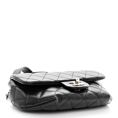Chanel Calfskin Quilted CC Uniform Flap Belt Bag Black 4 of 9