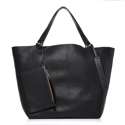 Burberry Grainy Calfskin Large Bonded Tote Black 1 of 15