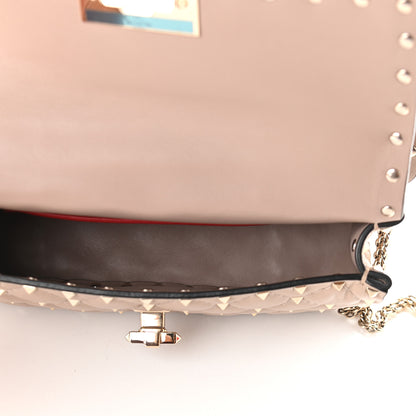 Valentino Garavani Nappa Small Rockstud Spike Shoulder Bag Poudre 5 of 8