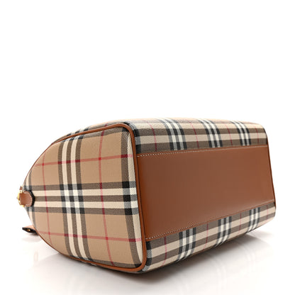 Burberry Horseferry Check Medium Bowling Bag Tan 4 of 8