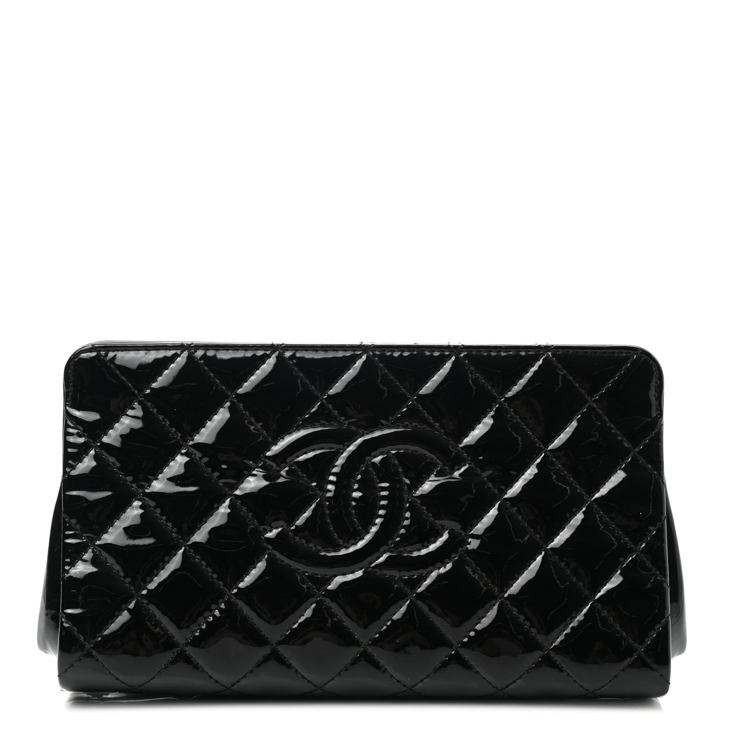 Patent CC Quilted Timeless Clutch Black