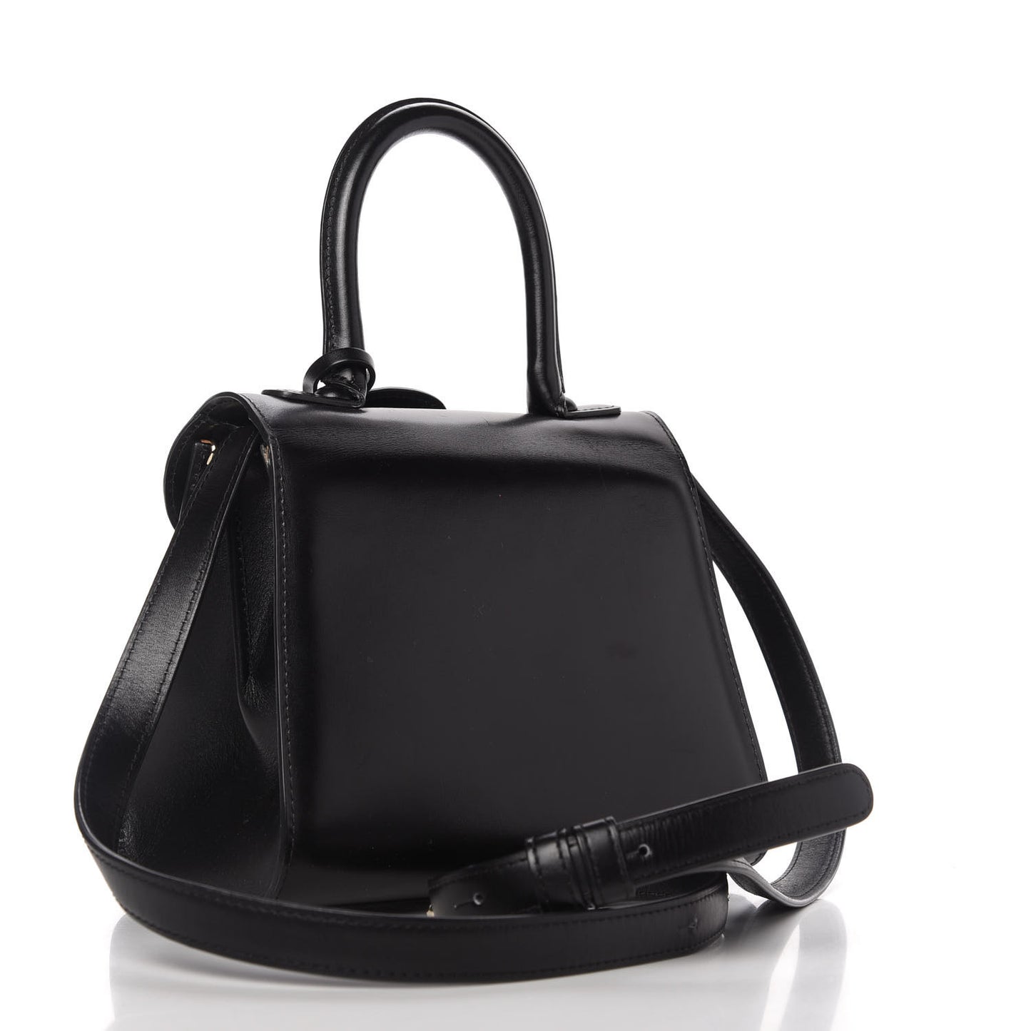 Box Calfskin Mini Brillant Satchel Black