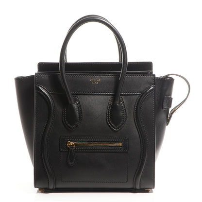 Celine Smooth Calfskin Micro Luggage Black 1 of 11