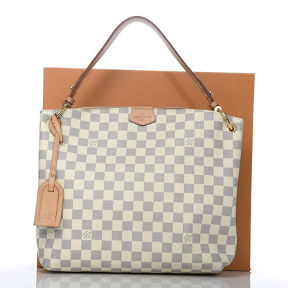 Louis Vuitton Damier Azur Graceful PM Rose Ballerine 12 of 12
