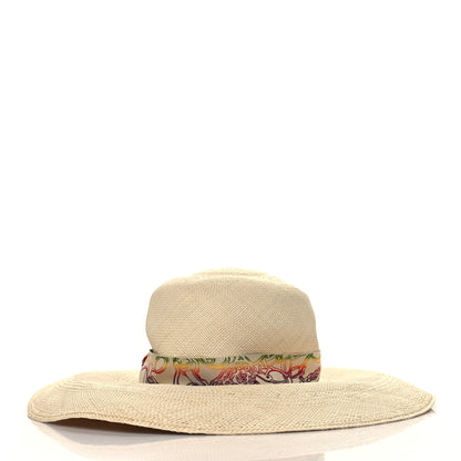 Hermes Panama Straw Brisa Brides De Gala Hat 57 Naturel Multicolore 5 of 8