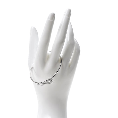 Tiffany 18K White Gold Diamond Bow Cuff Bracelet 2 of 5