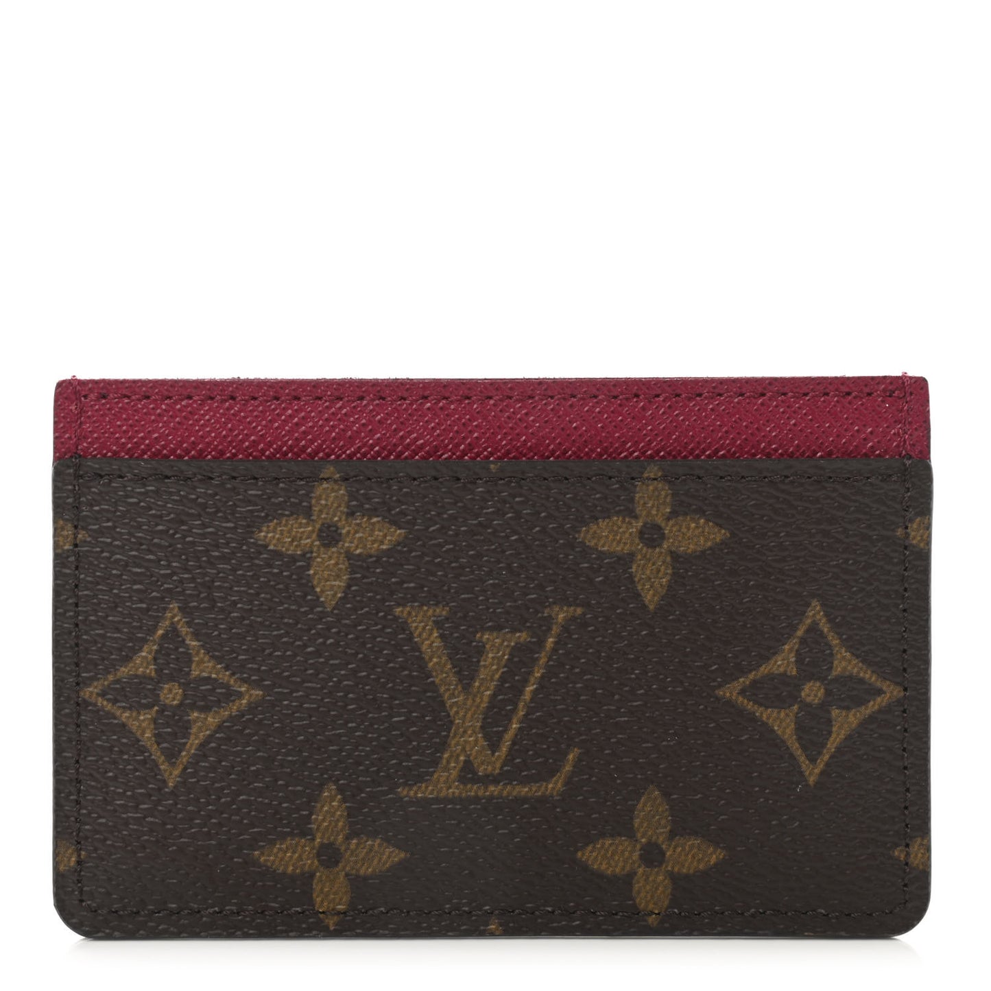 Monogram Card Holder Fuchsia