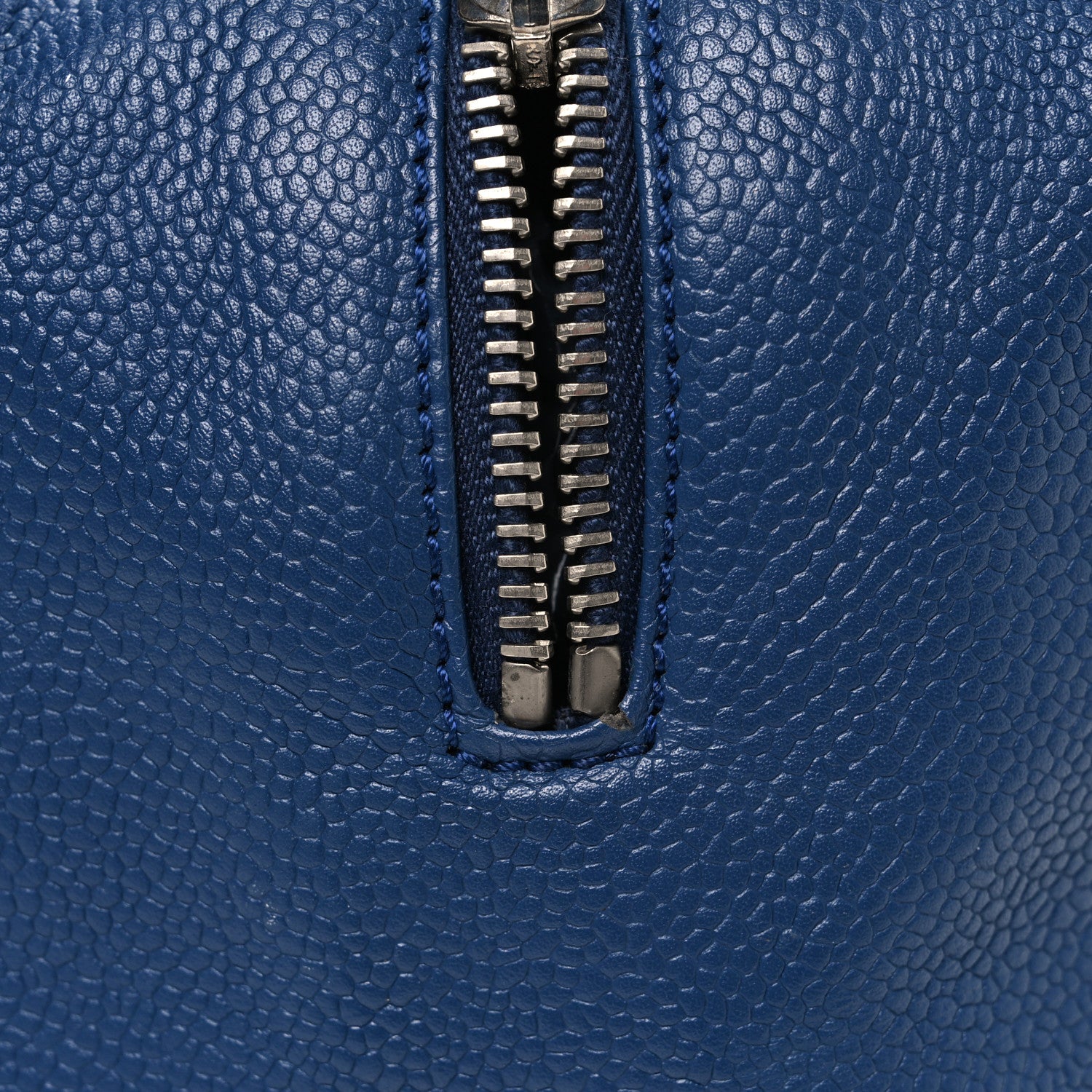 Chanel Caviar Perforated Bowler Blue 11 of 11