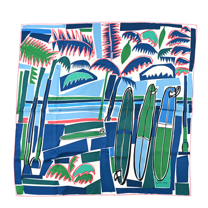 Hermes Silk Sea Surf and Fun Scarf 90 1 of 3