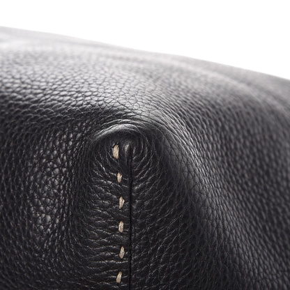 Fendi Calfskin Romano Selleria Roll Tote Black 14 of 20