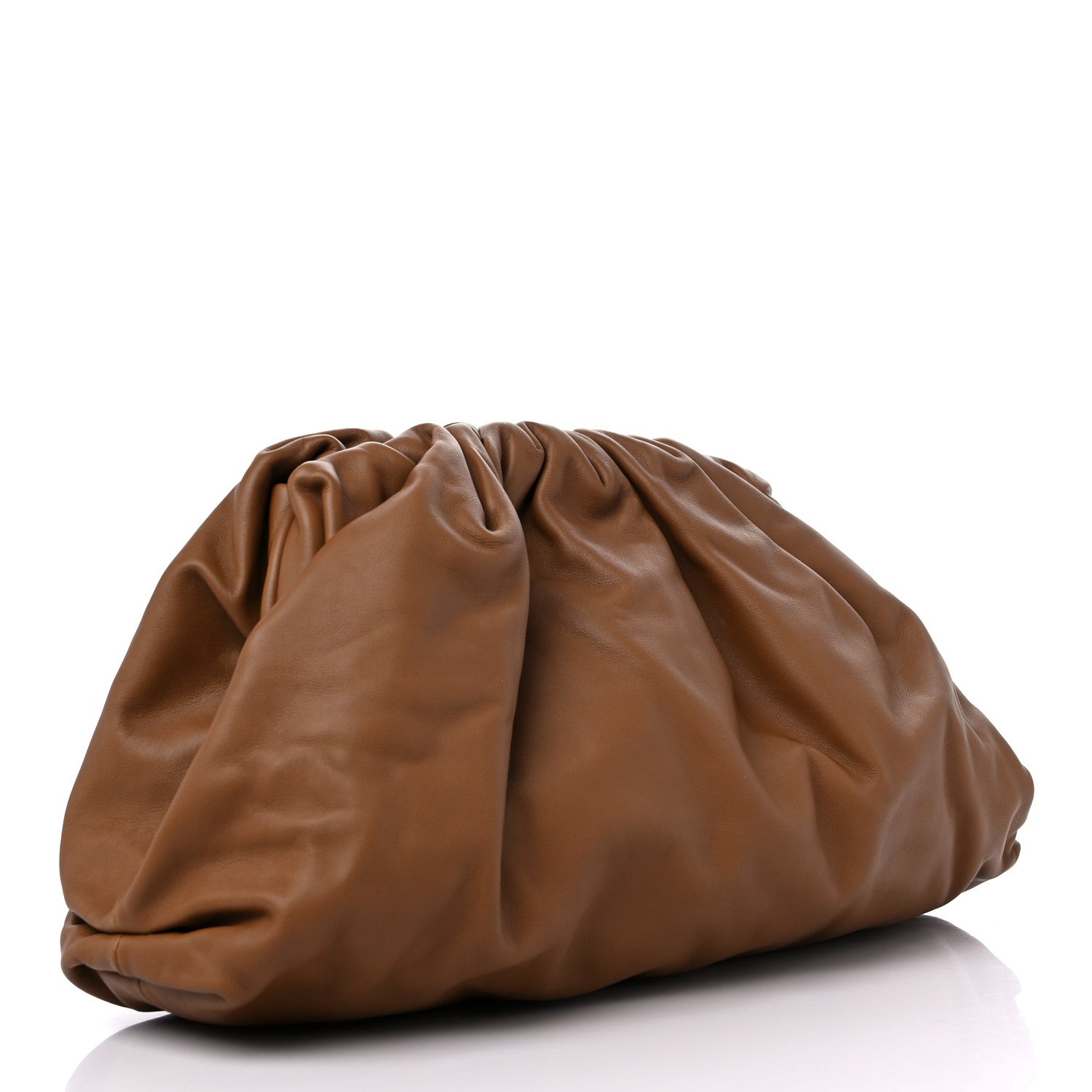 Bottega Veneta Smooth Butter Calf The Pouch Oversized Clutch Cammello 3 of 9