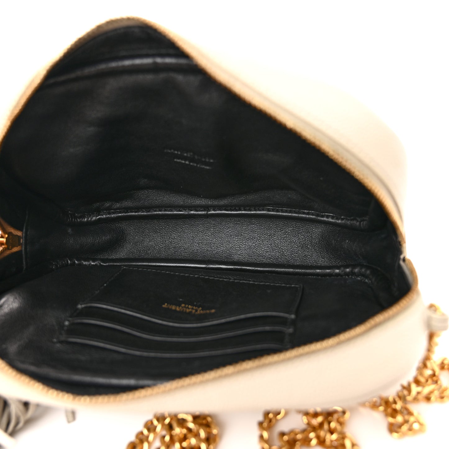 Grain De Poudre Matelasse Monogram Mini Lou Camera Bag Crema Soft