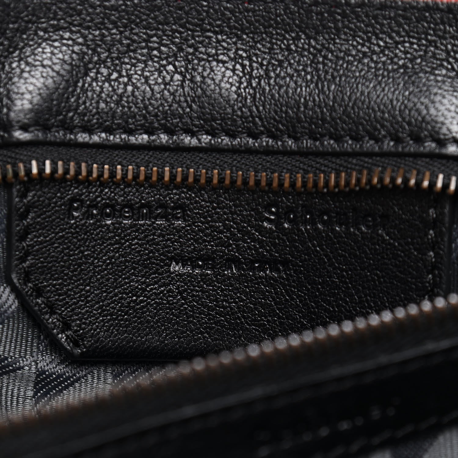 Proenza Schouler Lambskin Fringe Medium PS1 Satchel Red 6 of 9