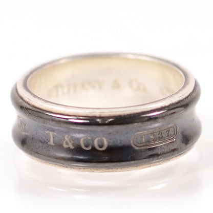 Tiffany Sterling Silver Titanium 1837 Ring 10 Black 5 of 5