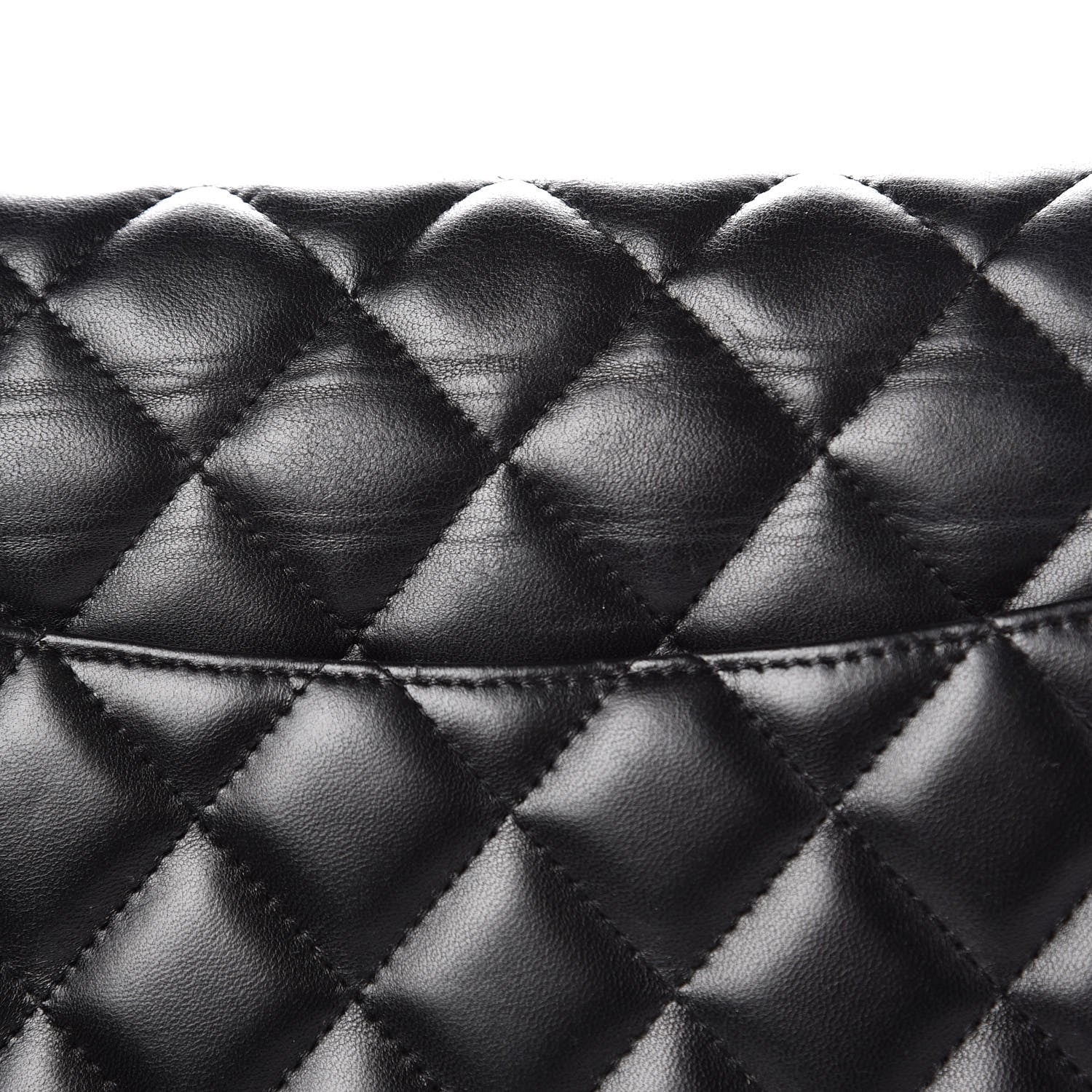 Chanel Lambskin Quilted Jumbo Double Flap Black 10 of 15
