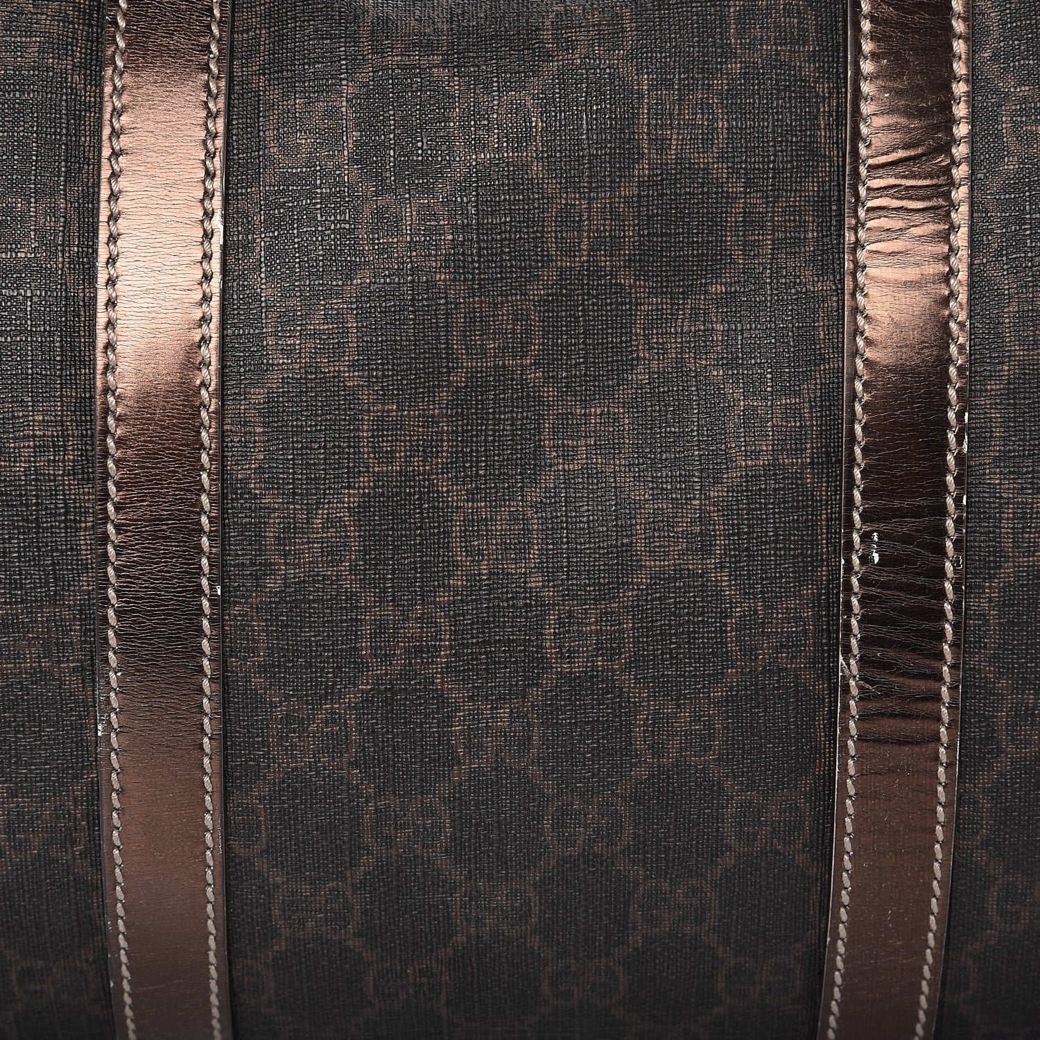 Gucci Metallic Monogram GG Plus Boston Tote Bronze 11 of 12