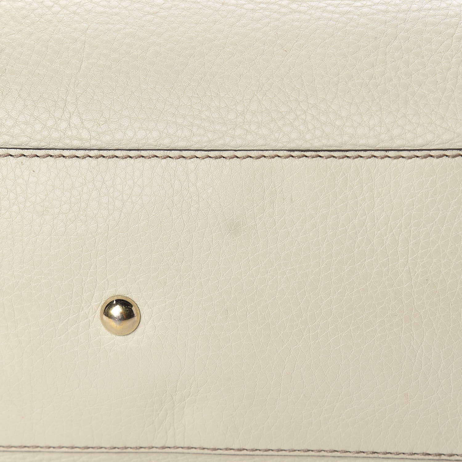Gucci Pebbled Calfskin Large Soho Top Handle Bag Off White 16 of 19
