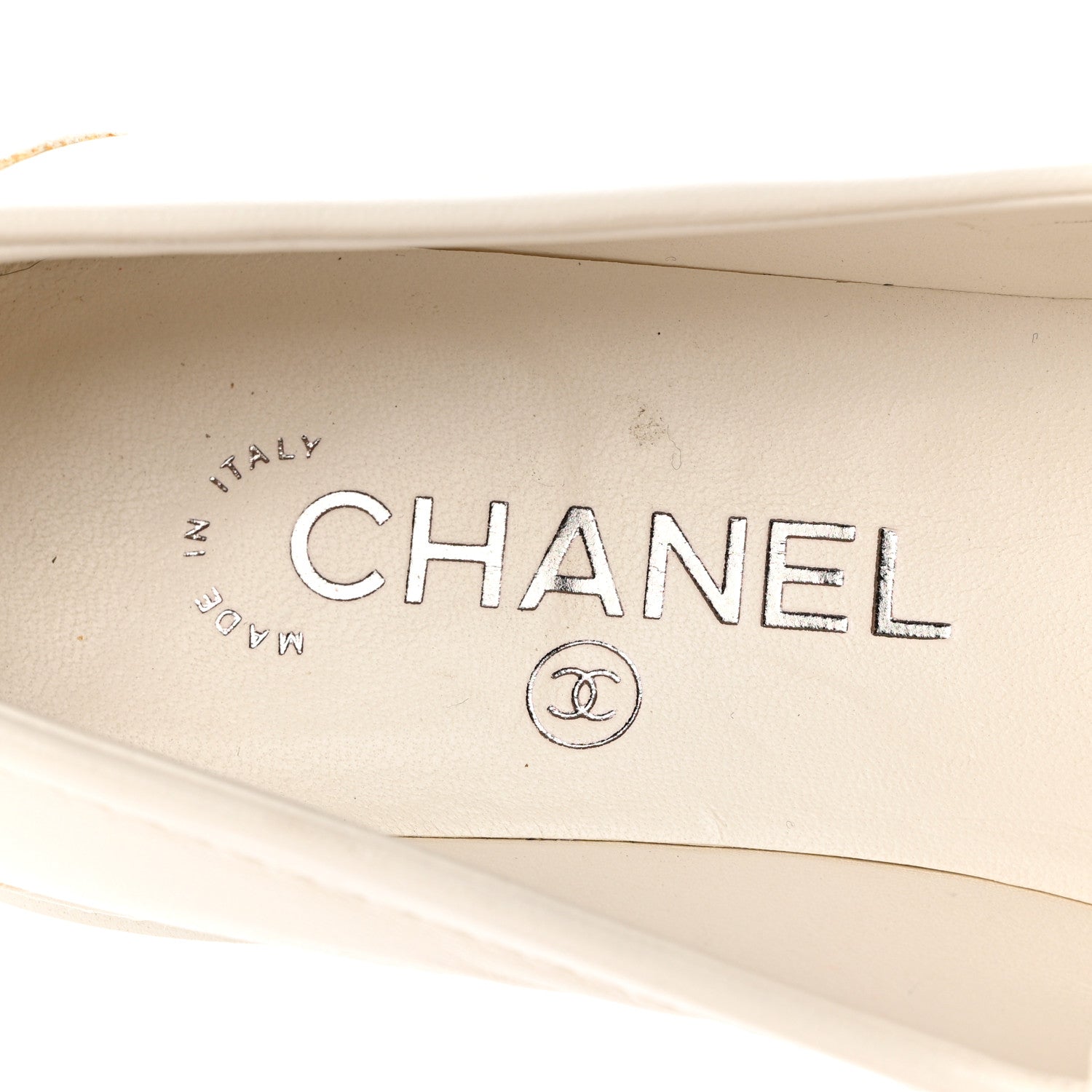Chanel Shiny Lambskin Quilted CC Turnlock Loafers 38 White 7 of 10