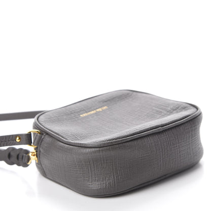 Alexander McQueen Textured Calfskin Mini Camera Bag Gray 4 of 11