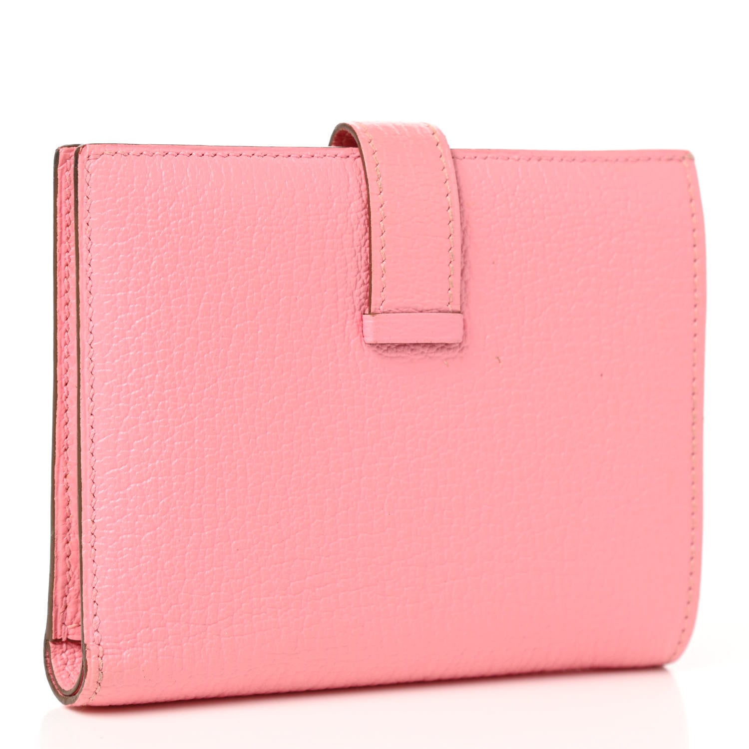 Hermes Chevre Mysore Bearn Compact Wallet Rose Confetti 3 of 7