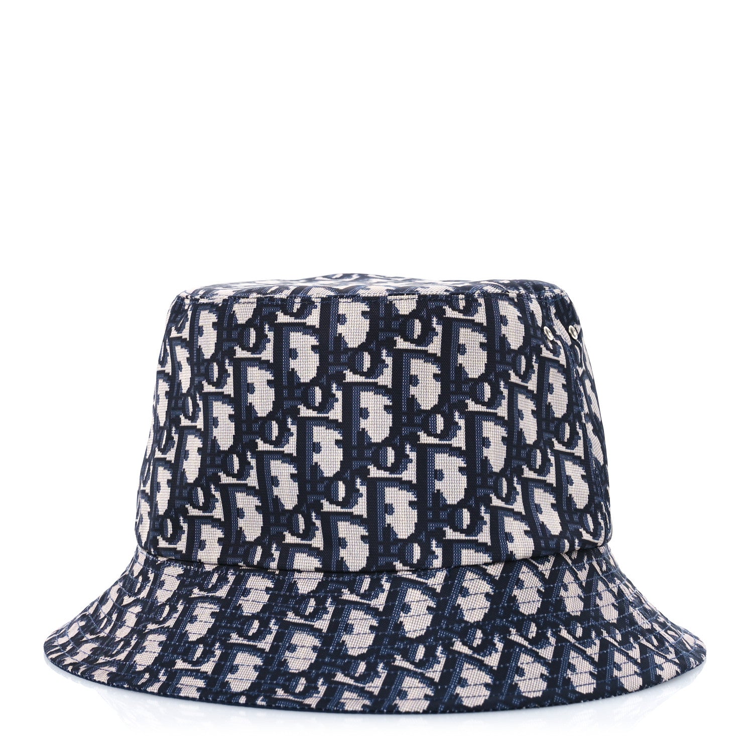 Christian Dior Oblique Reversible Teddy-D Brim Bucket Hat 59 Blue 3 of 14