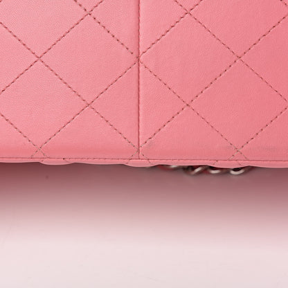 Chanel Lambskin Quilted Jumbo Double Flap Pink 12 of 14