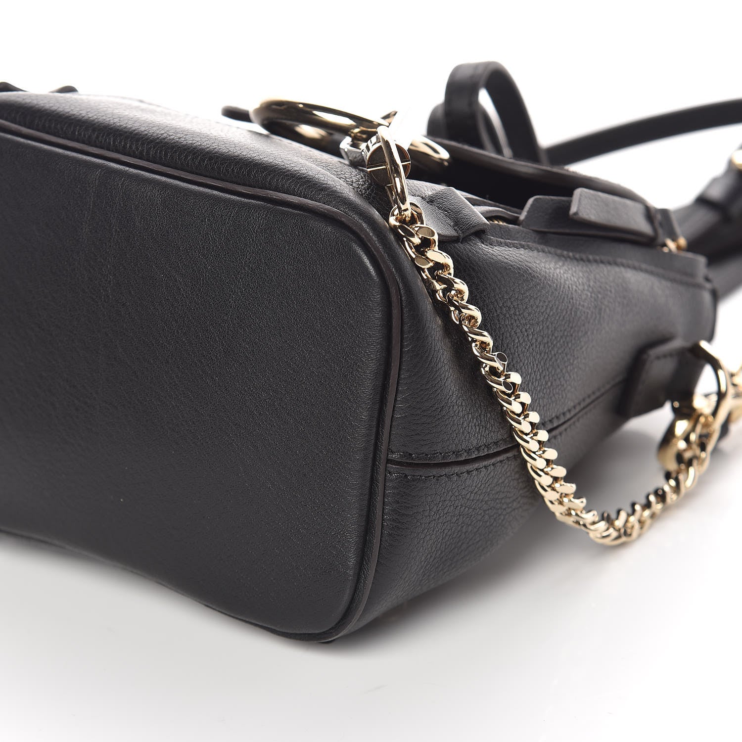 Chloe Suede Calfskin Mini Faye Backpack Black 6 of 9
