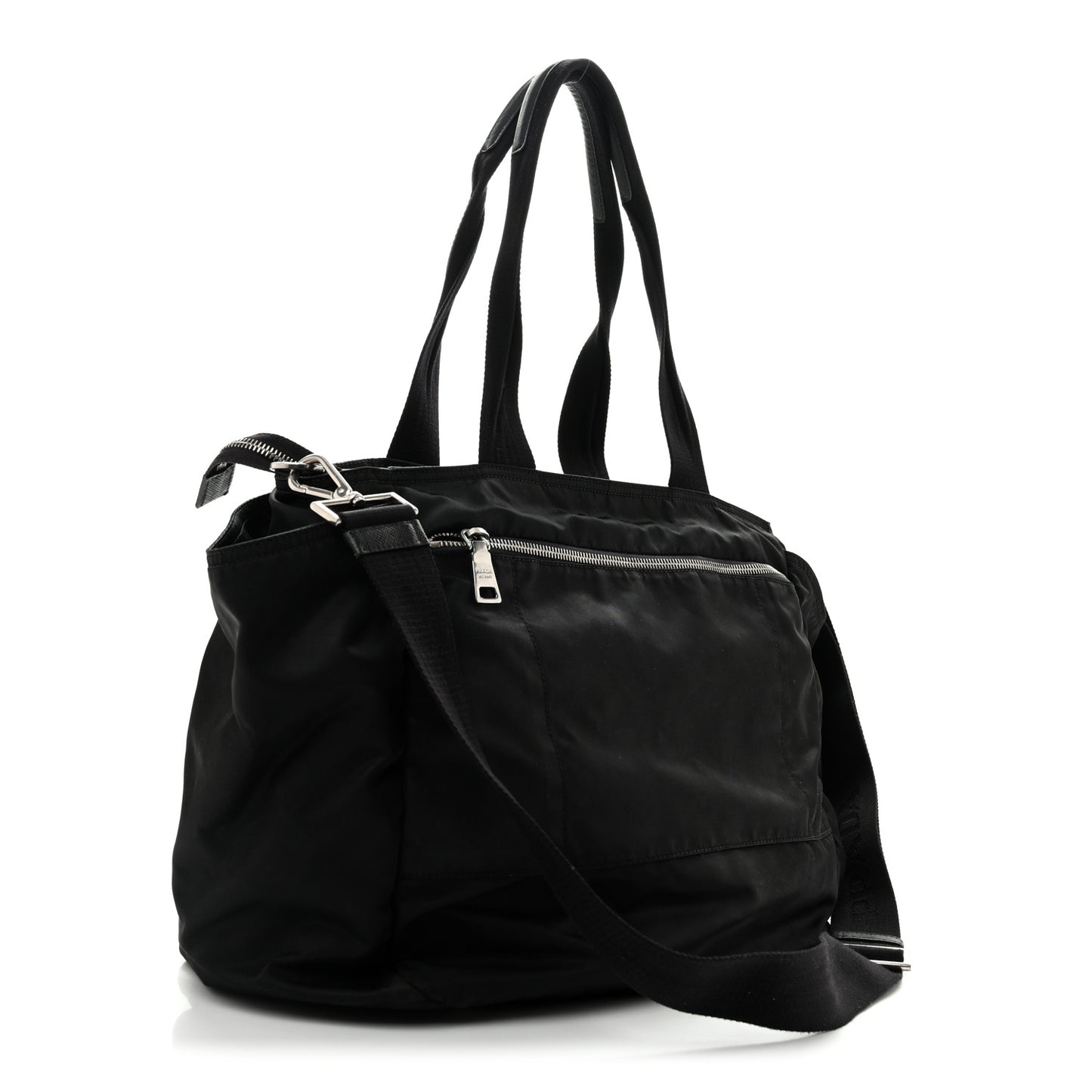 Nylon Vela Baby Bag Black