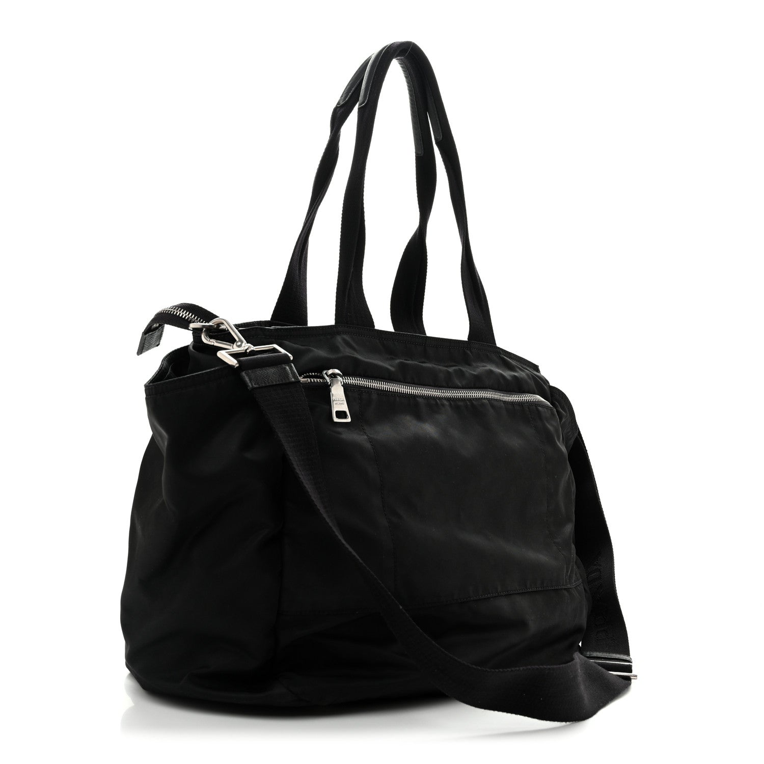 Prada Nylon Vela Baby Bag Black 3 of 12