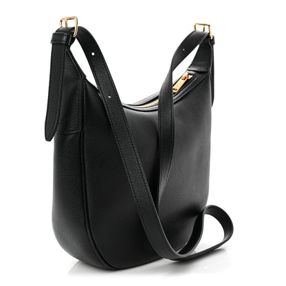 Celine Supple Calfskin Cuir Triomphe Small Heloise Shoulder Bag Black 3 of 11