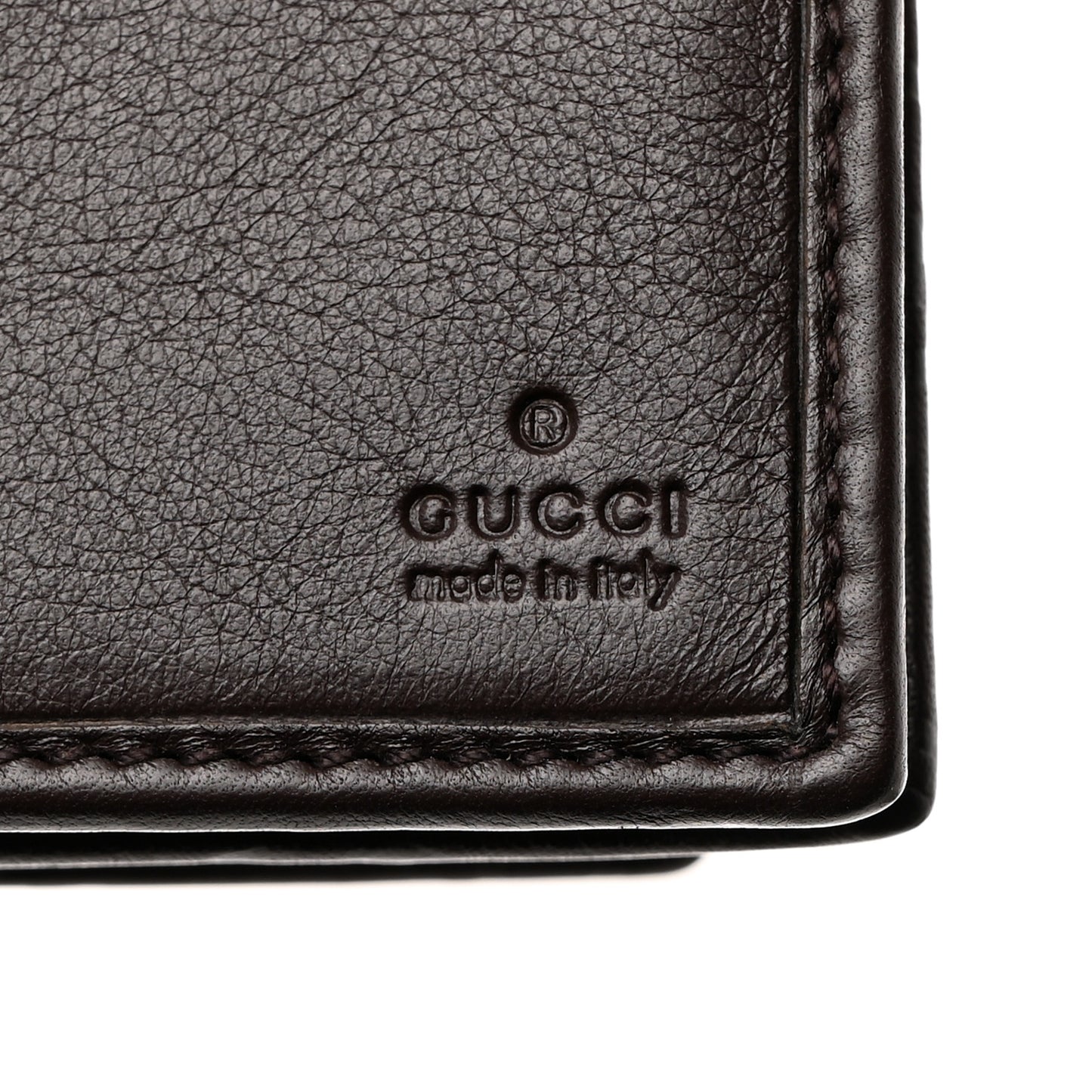 Guccissima Abbey Continental Wallet Chocolate