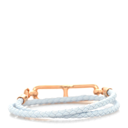 Hermes Swift Roulis Double Tour Bracelet T3 Bleu Brume 3 of 4