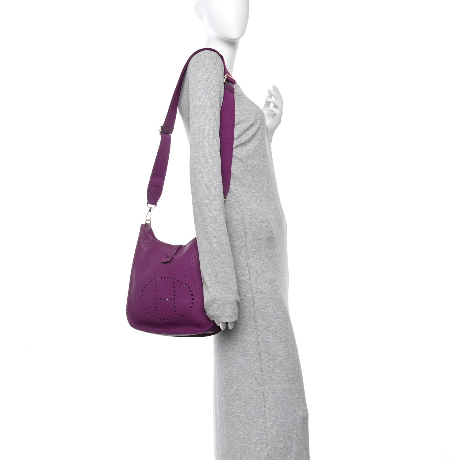 Hermes Taurillon Clemence Evelyne III PM Anemone 2 of 11
