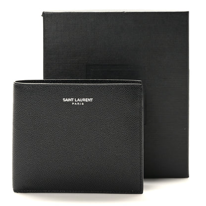 Saint Laurent Calfskin East West Wallet Black 3 of 7
