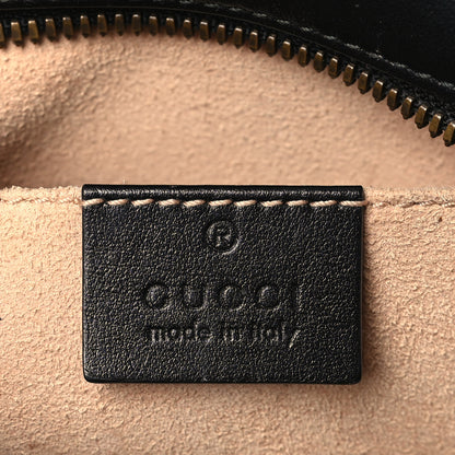 Gucci Calfskin Matelasse Small GG Marmont Chain Shoulder Bag Black 6 of 9