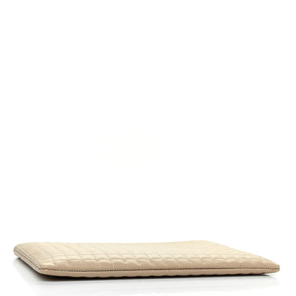 Celine Calfskin Quilted Zip Pouch Nude 4 of 8