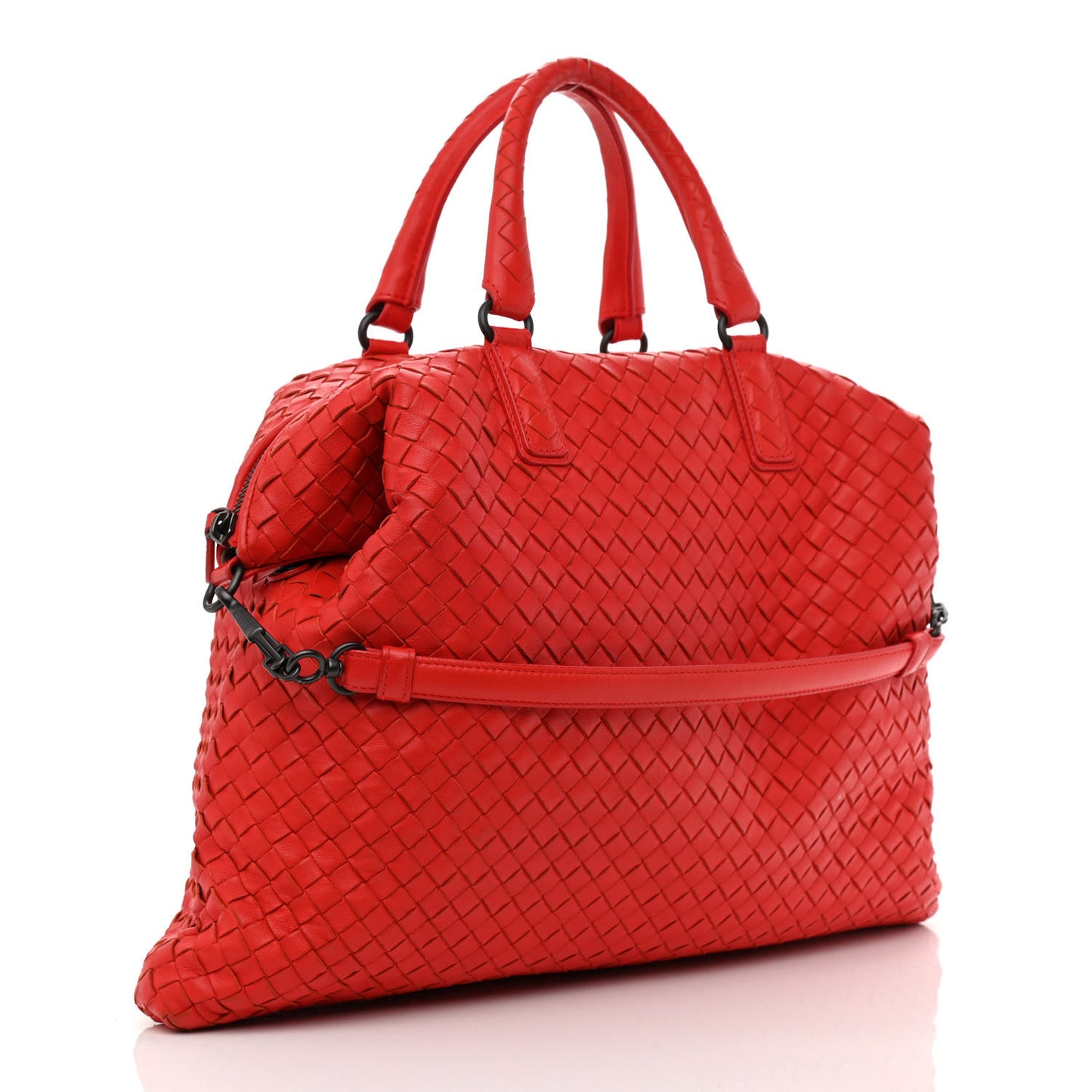 Nappa Intrecciato Medium Convertible Tote Vesuvio