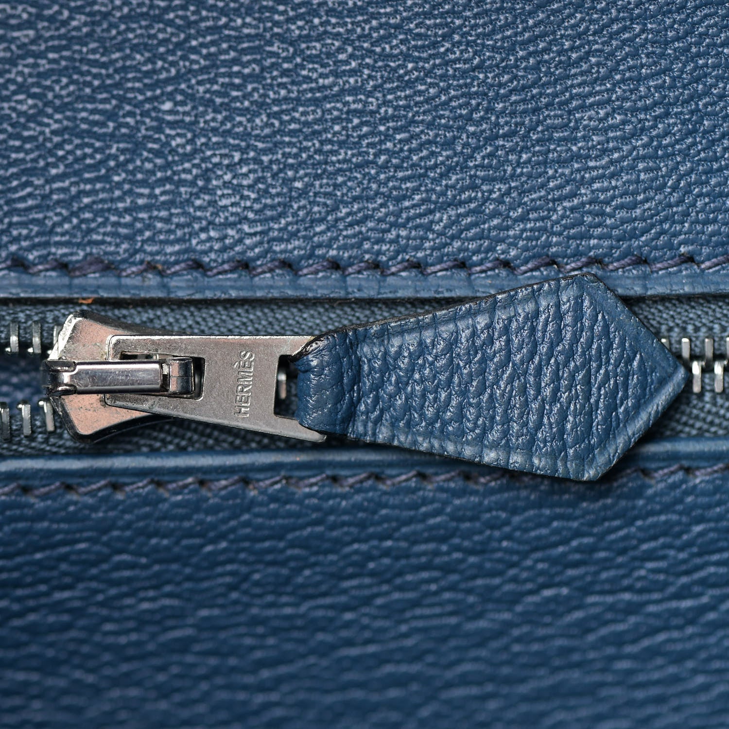 Hermes Shiny Porosus Crocodile Birkin 35 Bleu Roi 16 of 39