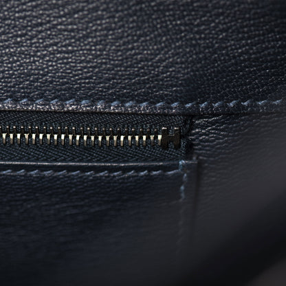 Hermes Shiny Porosus Crocodile Birkin 35 Bleu Abysse 22 of 35