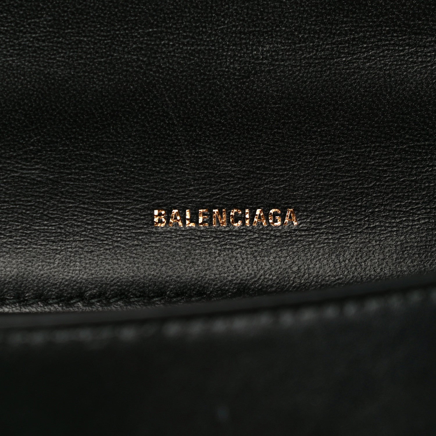 Balenciaga Shiny Box Calfskin Small Hourglass Top Handle Bag Black 9 of 24