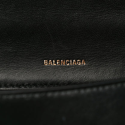 Balenciaga Shiny Box Calfskin Small Hourglass Top Handle Bag Black 9 of 24